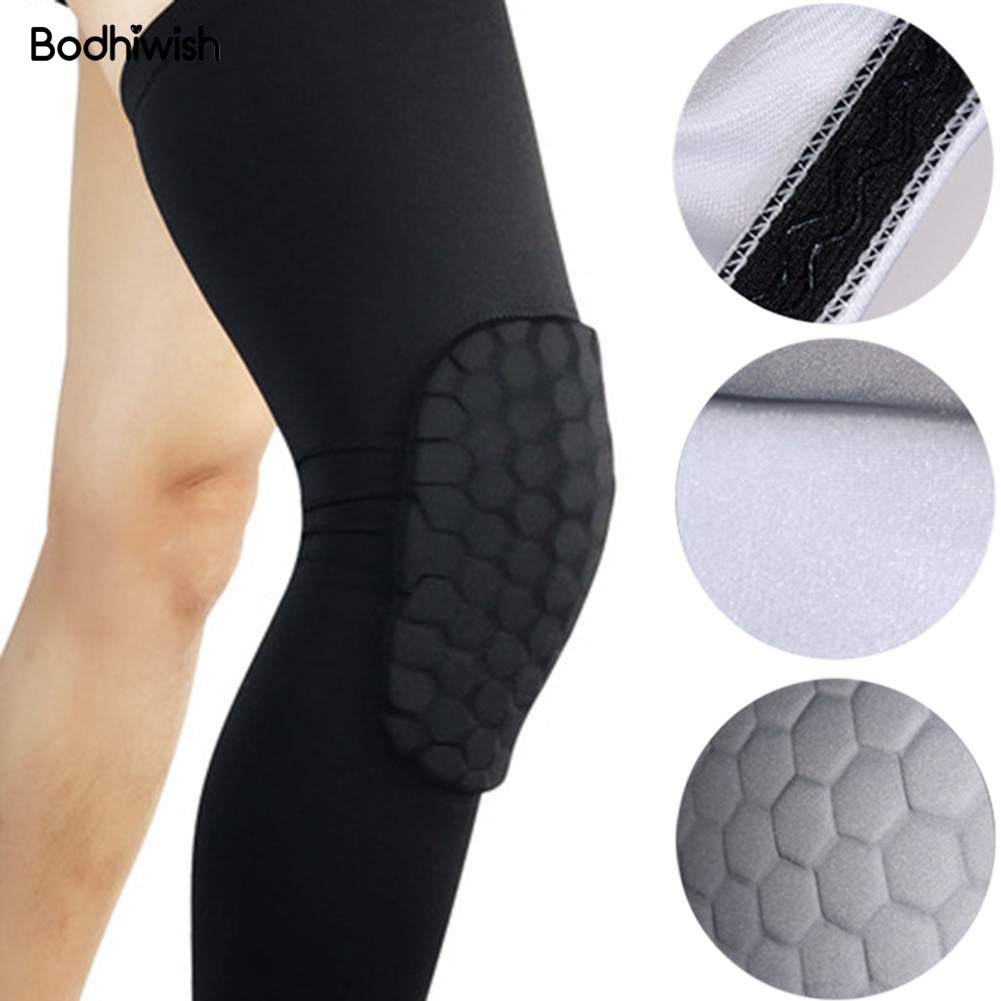 [BHW]✪1 件裝透氣運動足球籃球護膝蜂窩腿支撐支撐