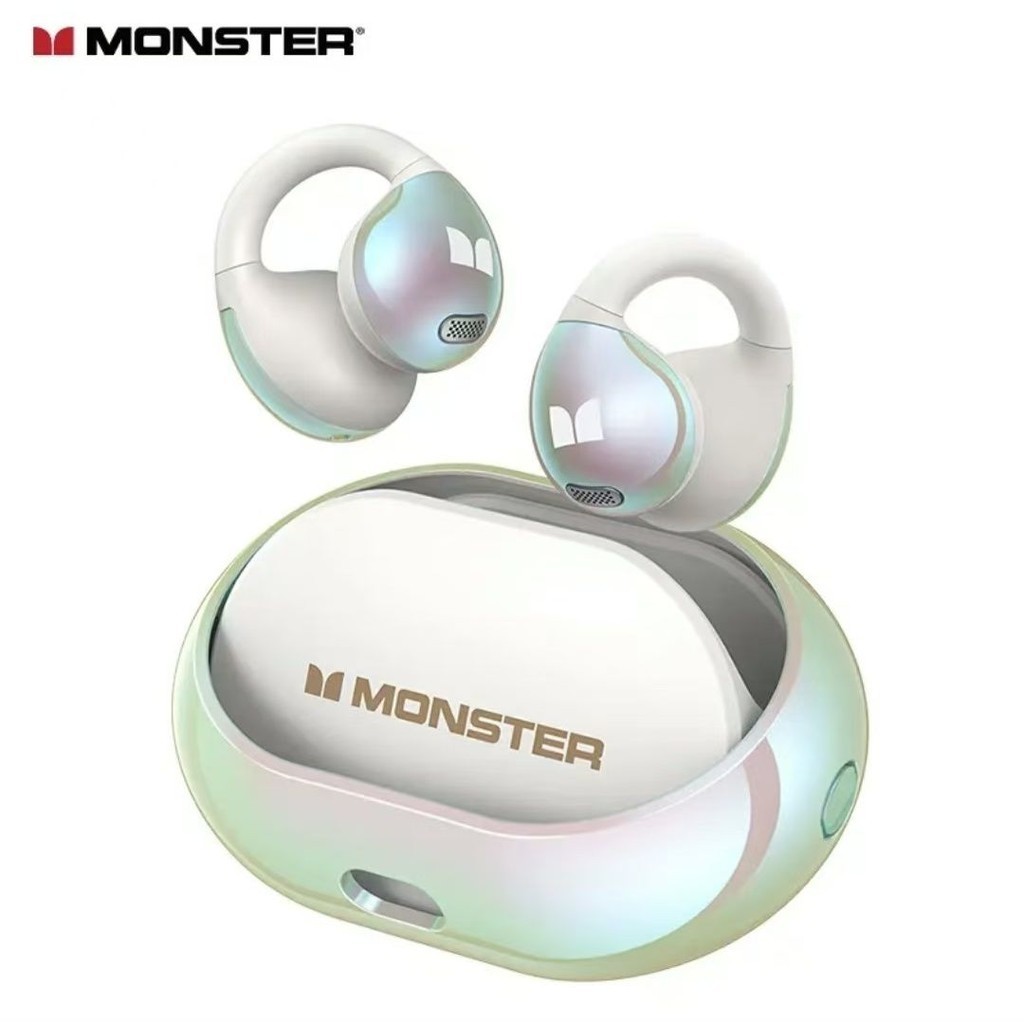MONSTER/魔聲AC600 耳夾式 開放式無線耳機 藍牙耳機 藍牙5.4高清通話 不入耳氣傳導  超長續航 高音質