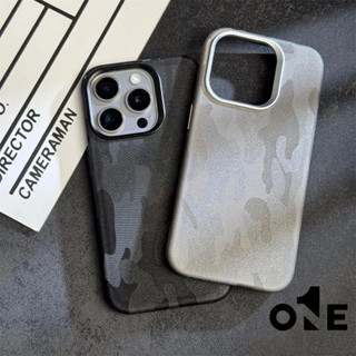 迷彩皮革手機殼 Magsafe磁吸 簡約 iPhone 15 14 13 12 Pro Max 高階感 蘋果防摔保護殼