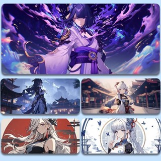 【原神-滑鼠墊】原神鼠標墊超大號二次元遊戲電腦鍵盤墊胡桃雷神加厚辦公桌墊鎖邊 原神周邊