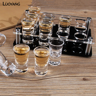 洛陽牡丹 亞克力酒吧B52杯KTV洋酒杯架一口杯子彈杯架小烈酒杯套裝