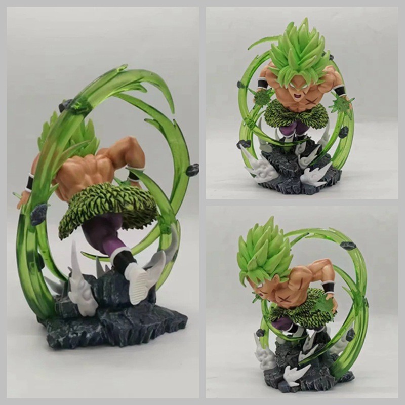 超級賽亞人布羅利 七龍珠羅利四彈共鳴布羅利 共鳴系列超級賽亞布羅利 四彈布羅利特效雕像場景模型盒裝手辦