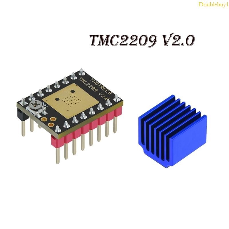 Dou 3D 打印機 TMC2209 V2 0 步進電機驅動器 2 5A Max- 帶散熱器靜音