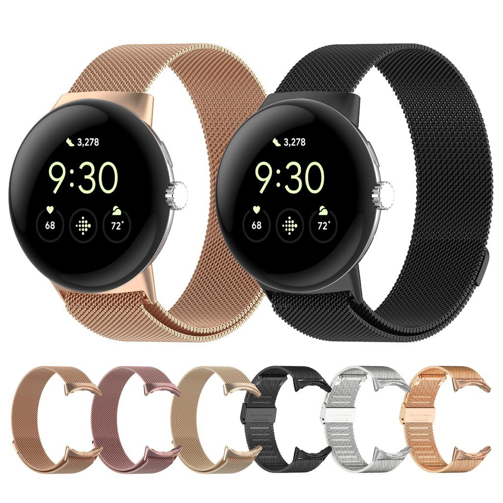 Pixel Watch 4 3 2 米蘭磁吸錶帶 41mm 45mm 卡扣 Google Watch4 Watch3