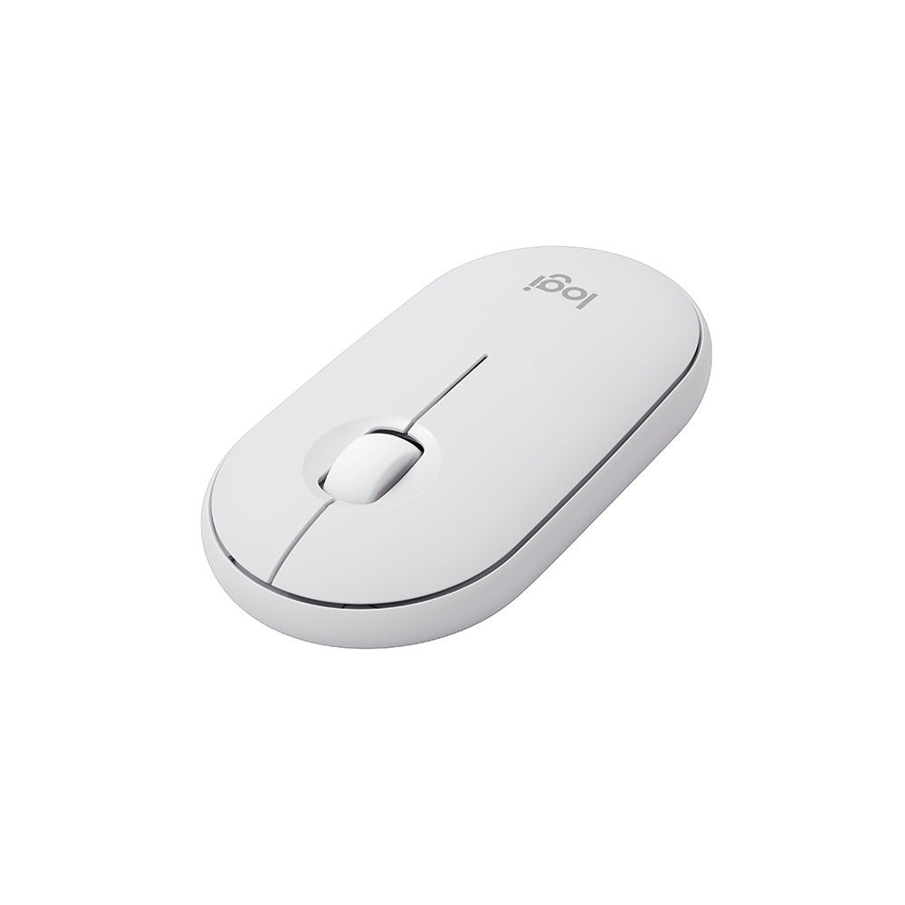 【Logitech 羅技】M350S 鵝卵石無線滑鼠-珍珠白