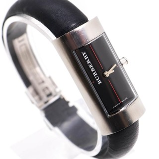 從日本出貨 正品 BURBERRY 手錶 手鐲手錶 黑色復古 可愛的 時髦 展示 時尚 配件
