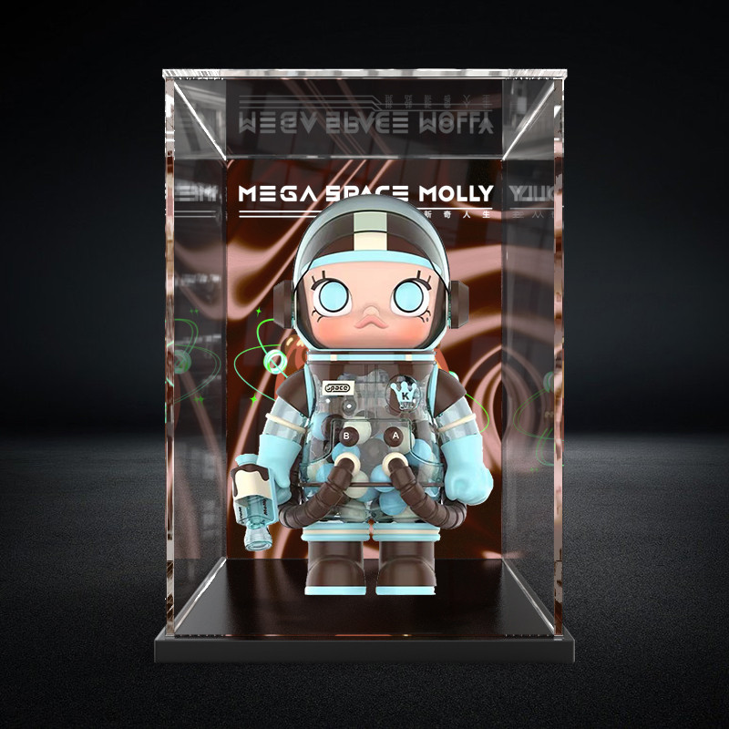 【收納盒】適用泡泡瑪特 MEGA SPACE MOLLY 400% 1000% 薄荷巧克力展示盒