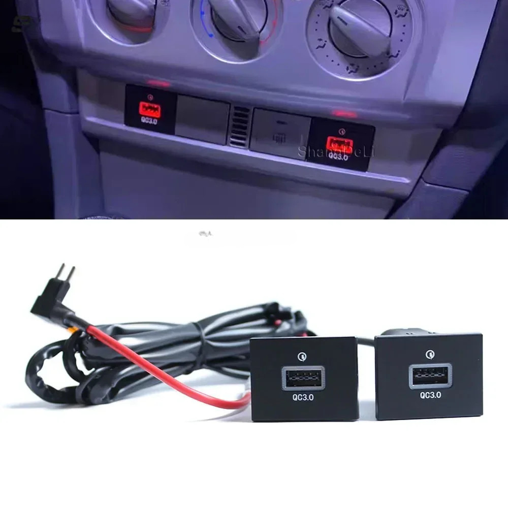 Xm-quick 車載充電器插座 12V/24V QC3.0 USB PD Type C 充電插座電源適配器,適用於福特