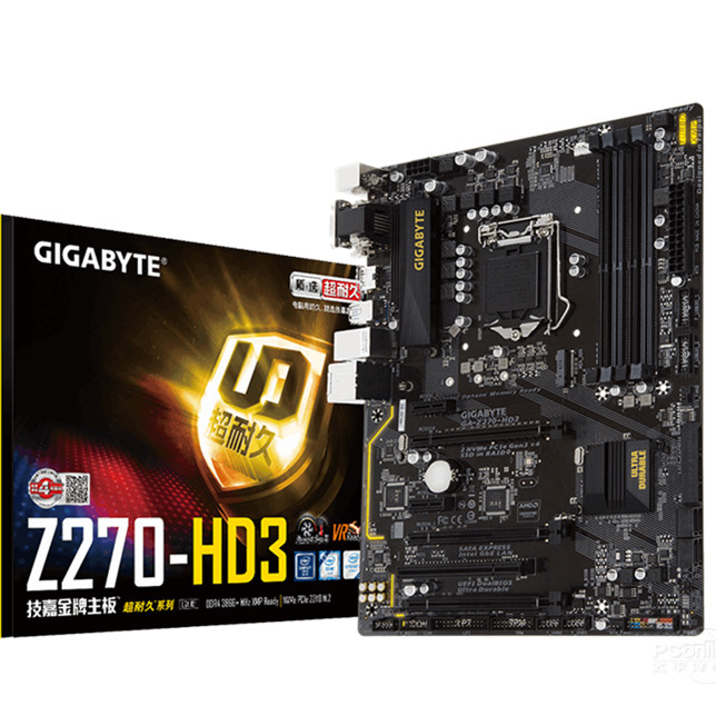 【現貨速發】庫存全新Gigabyte/技嘉Z270-HD3臺式機1151電腦主板支持DDR4內存