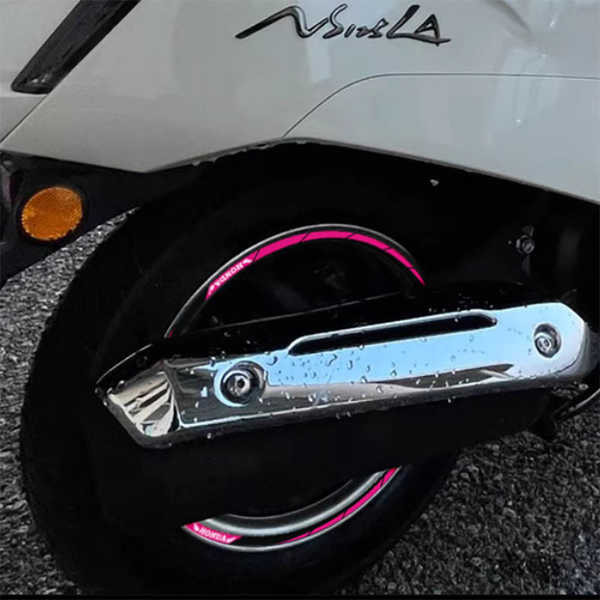 機車輪轂貼 適用本田復古踏板摩托車NS125LA輪轂反光貼鋼圈貼輪圈裝飾車貼