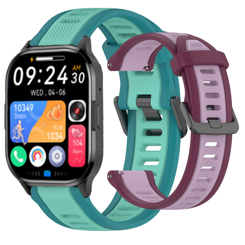 Aolon GT22 智能手錶矽膠錶帶智能手錶替換腕帶適用於 Aolon GT22 智能手錶錶帶手鍊錶帶配件