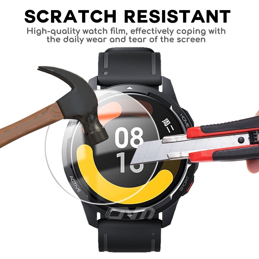 適用小米 Watch S1 Active / S1 / Color2 智能手錶防刮保護膜鋼化玻璃屏幕保護膜 ​