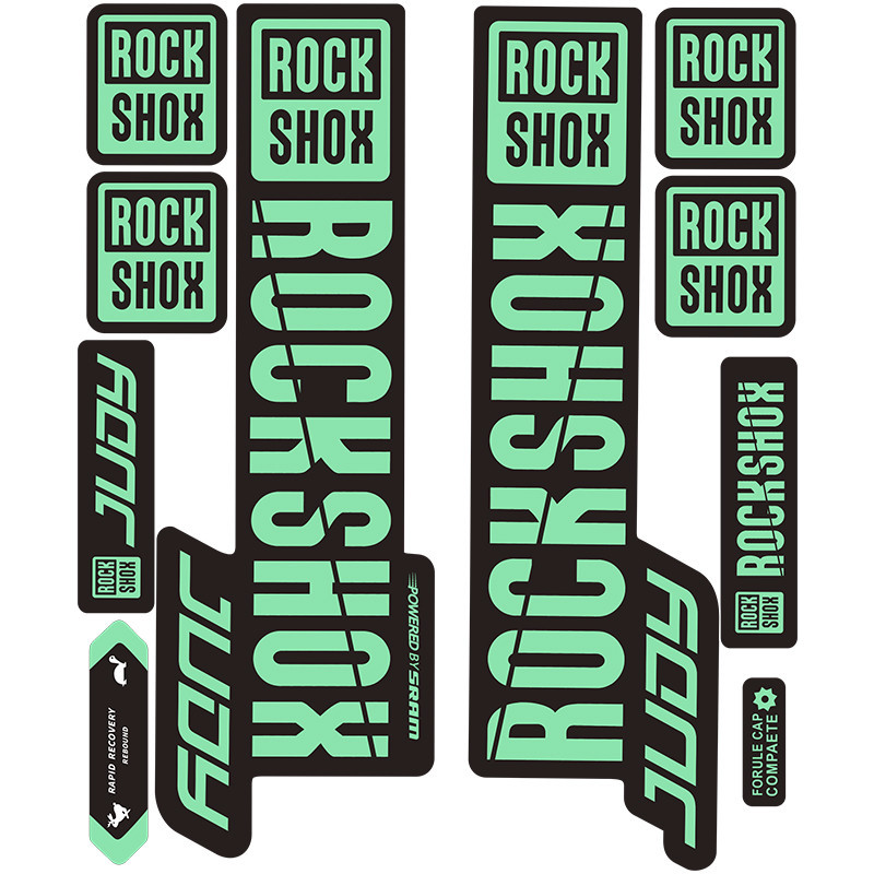 適用於 2019 年 ROCK SHOX JUDY Antifade 自行車騎行賽車油漆保護貼花的 MTB 公路自行車前