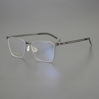 6602方形全框純鈦商務男簡約眼鏡框架可配鏡