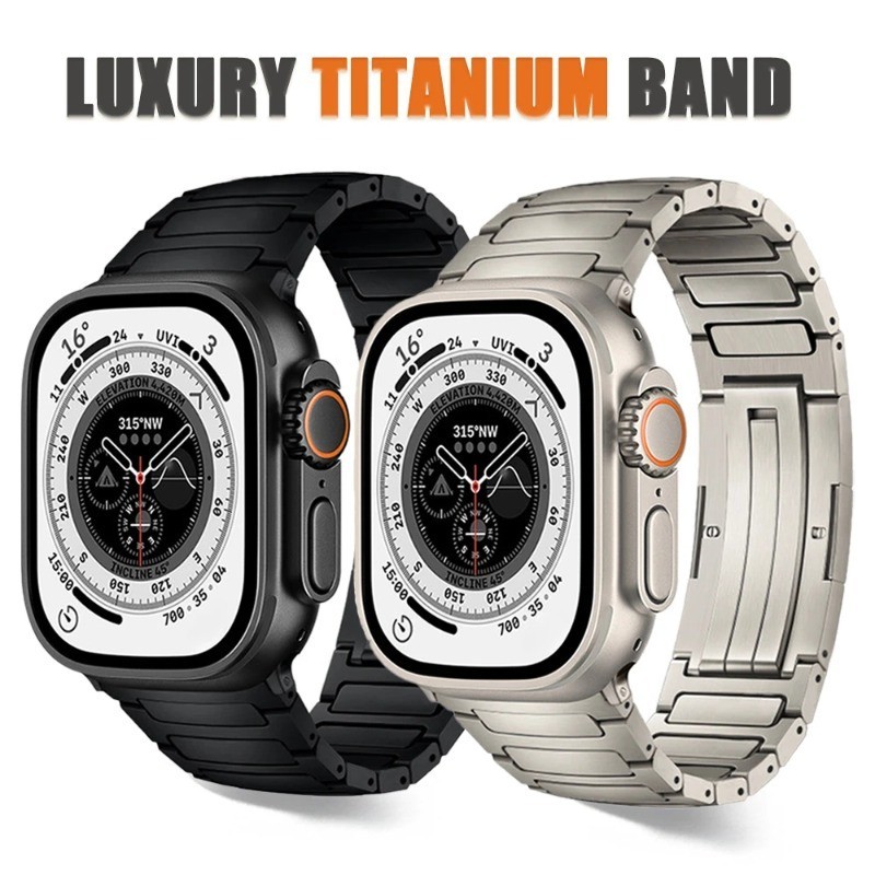 超輕鈦合金錶帶 蘋果手錶Apple Watch 9 Ultra 2 49mm純鈦錶帶45 40mm Series9 8