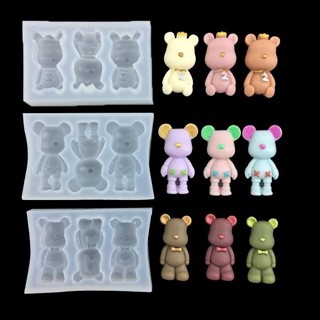 領結禮帽款 紳士暴力熊 翻糖矽膠模具 diy 小熊卡通網紅可愛