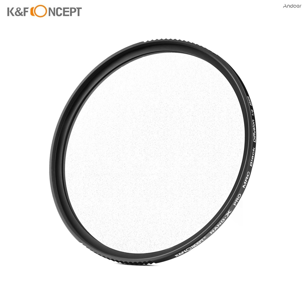 擴散板 K&F CONCEPT 柔焦濾鏡擴散濾鏡鏡頭黑霧 1/8 帶防水防刮,適用於相機鏡頭 55mm 直徑 Came-