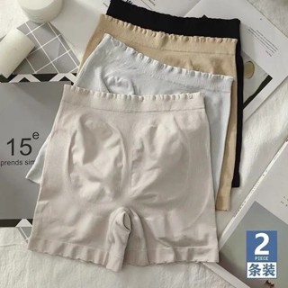 胖胖美依 短褲 緊身褲 運動褲 緊身褲 瑜珈褲 M-XL 新款安全褲女夏季防走光外穿平角大碼打底三分內褲無痕-4052.