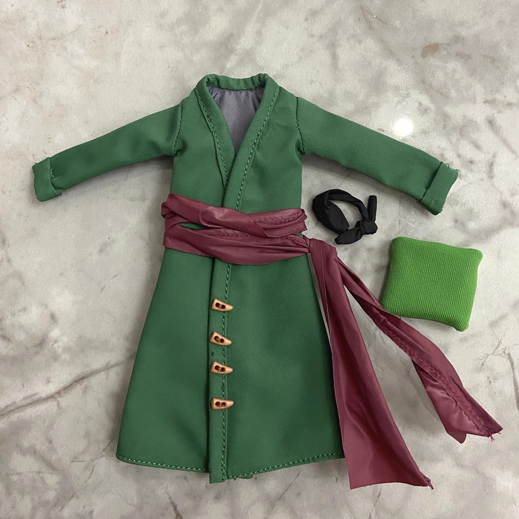 (僅限沒有娃娃的衣服) Shf One Piece Roronoa Zoro East Sea Zoro 衣服裙子布配件
