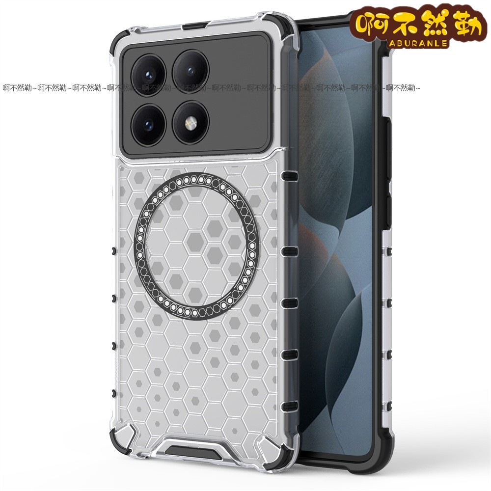 四角蜂巢透氣 散熱磁吸殼 POCO F5 F6 X6 M6 PRO 四角加厚防摔殼 F7 ultra 無線充電手機殼