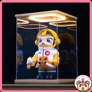 新店下殺價 公仔展示盒 透明展示盒 公仔收納盒 盲盒收納 透明展示架 樂高展示 亞克力回型燈展示盒樂高手辦木質防塵罩高達