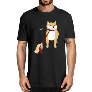 100% 純棉可愛 Shiba Inu Dog NOPE Doge 有趣的夏季男士新奇 T 恤男士休閒街頭服飾原宿遊戲玩
