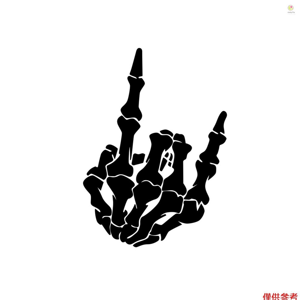 Casytw 2 件防水骨架手貼紙乙烯基貼花車窗保險槓貼紙適用於汽車引擎蓋、窗戶、卡車、SUV