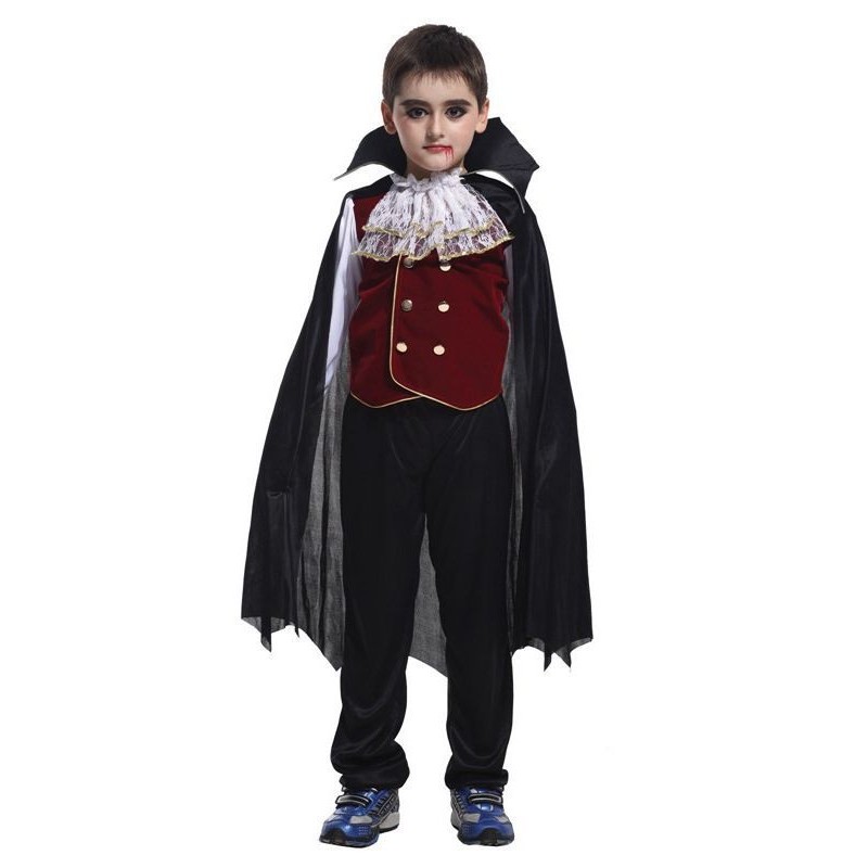 萬聖節服裝 cosplay 角色扮演鬼衣吸血鬼衣服吸血鬼侯爵服裝吸血鬼王子兒童鬼衣