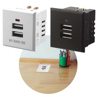 Bt USB桌面插座充電電源面板模組插座5V 2 1A電源