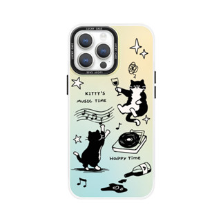 適用於原創個性黑貓iPhone15Promax磁吸手機殼mate60華為pura70ultra小米14蘋果13情侶p50