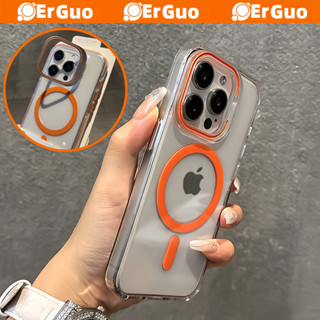 高透亞克力 鏡頭隱形支架 磁吸殼 防摔殼 適用於 蘋果 iPhone 15 14 13 12 Pro Max 手機殼