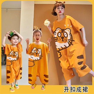 親子睡衣兒童連體媽媽寶寶可愛卡通被子家居服親子睡衣兒童連體媽媽男寶寶可愛卡通卡通被家居服