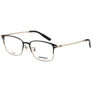 萬寶龍 MONTBLANC 純鈦 鏡框 眼鏡(黑配金色)MB0314OA