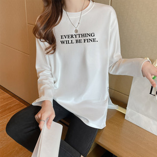 衣時尚 上衣 長袖T卹 打底衫女裝 M-2XL新款長袖T卹女裝中長版上衣G517-Q3141.