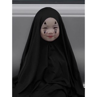 臺灣出貨 萬聖節兒童服裝男童無臉男cosplay服裝扮寶寶服飾斗篷女搞怪衣服 萬聖節服飾 道具 裝飾 無臉男兒童扮演