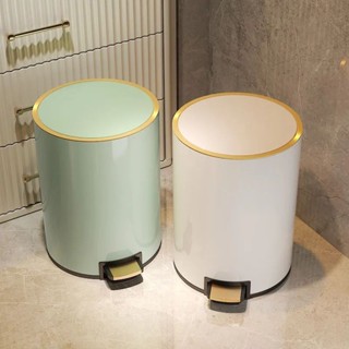 【臺灣出貨】不鏽鋼垃圾桶 8L/14L 腳踏垃圾桶 廁所垃圾桶 垃圾桶 垃圾桶腳踏 垃圾桶大容量 緩降垃圾桶