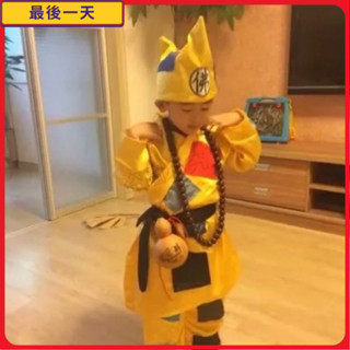 熱賣🔥古著 攝影 濟公 服裝 小和尚 表演服 成人 兒童 叫花子 乞丐 要飯 補丁 衣服男 COS服 萬聖節 表演服裝