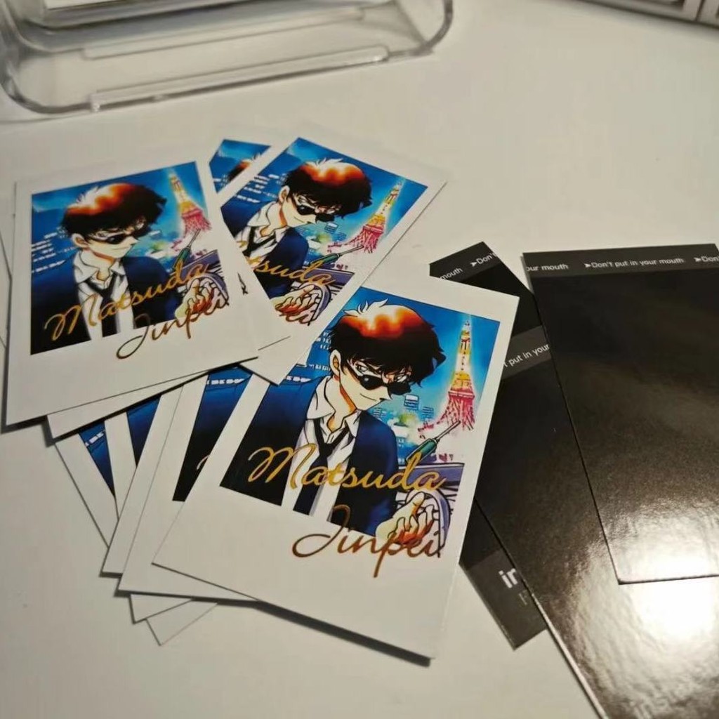 💌 | 名偵探柯南燙金小卡松田陣平周邊同款拍立得小卡LOMO卡明信片書籤