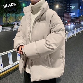 【Syun】棉衣男女 M-5XL大碼秋冬加厚 棉襖外套 帥氣寬鬆立領加厚絨保暖麵包服 夾克棉服男 冬季復古寬鬆加厚麵包服