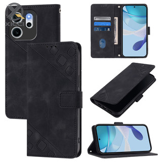 XICCI皮革翻蓋適用於OPPO Reno 14 14Pro 14F 13 13Pro 13F皮膚拼接卡槽磁性皮革錢包手