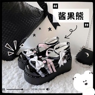 【AE_7K】洛麗塔鞋2024春季JK配裙子可愛小皮鞋厚底鬆糕鞋甜美小眾設計單鞋