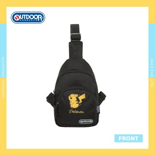 OUTDOOR 寶可夢Pokemon金典皮卡丘單肩包/ 黑色/ ODGO22S02BK eslite誠品