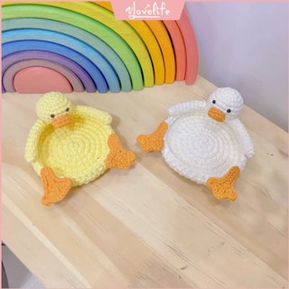 [Vlovelife]高雄 手作材料包 毛線編織材料包 躺泳鴨盃墊diy材料包毛綫鈎針鈎織手機支架手工自製送閨蜜非成品
