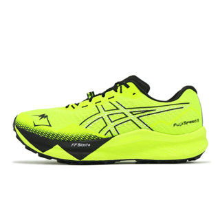 Asics 越野跑鞋 Fujispeed 3 男鞋 螢光綠 黑 緩震 戶外 亞瑟士 [ACS] 1011B888751