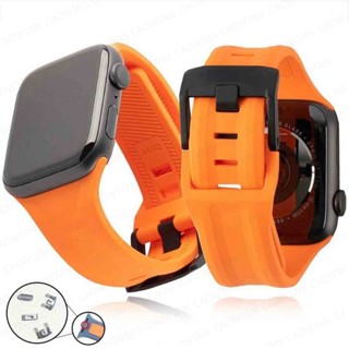 矽膠錶帶運動手鍊相容 Apple Watch Ultra2 49mm 46MM 45mm 44mm 38mm 42mm