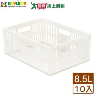 KEYWAY聯府 總理萬用籃(DT-25)【10件超值組】臺灣製 收納 置物 整理籃 可堆疊【愛買】