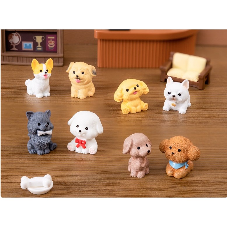 【微景小舖】微景觀 12款可愛小狗 小狗 汪星人 多肉 萌狗 毛小孩 犬 巴哥 柯基 牛頭梗 法鬥 西施犬 動物微縮模型