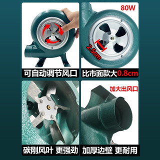 鼓風機小型220v大功率強力家用 燒烤吹碳柴火爐專用 吹風機迷你