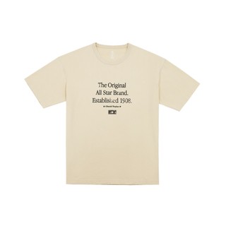 CONVERSE WASHED TEE NATURAL IVORY 短袖上衣 男 米色-MCH624-W0L