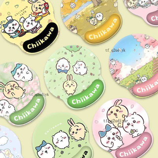 🔥滑鼠墊🔥chiikawa烏薩奇護腕滑鼠墊吉伊卡哇女生辦公電腦鍵盤腕託套裝矽膠 U N 2